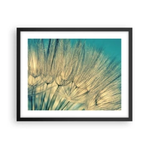 Póster en marco negro - Esperando el viento - 50x40 cm