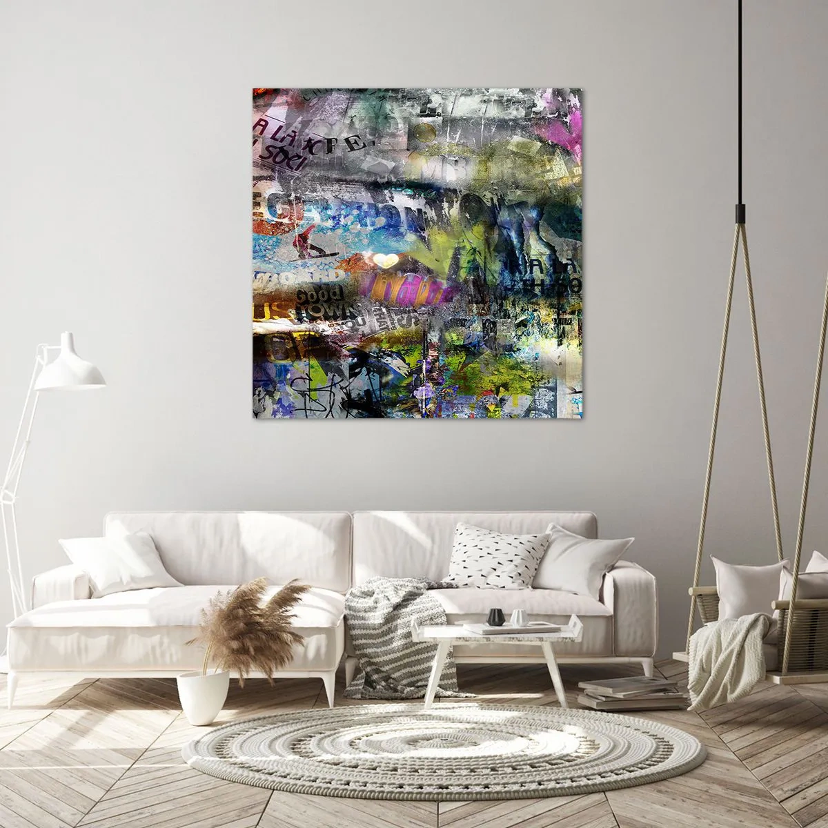 Cuadro sobre lienzo - Impresión de Imagen - Un collage de recuerdos - 40x40 cm