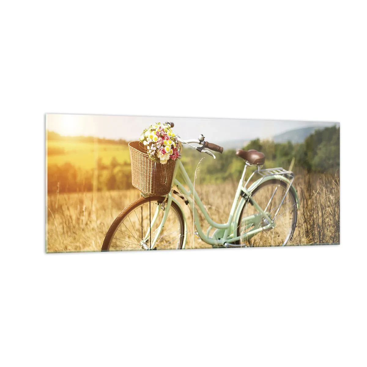 Cuadro sobre vidrio - Impresiones sobre Vidrio - Me quedaré aquí un tiempo - 100x40 cm