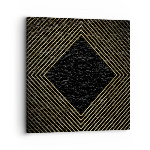 Cuadro sobre lienzo - Impresión de Imagen - Geometría al estilo glamour - 30x30 cm