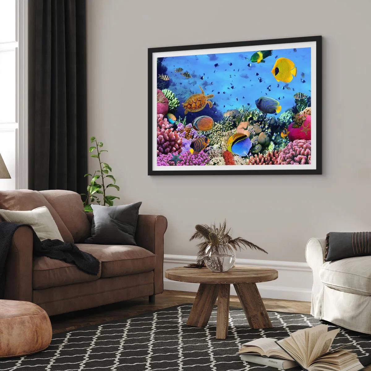 Póster en marco negro - Y qué sabemos de la vida... - 91x61 cm