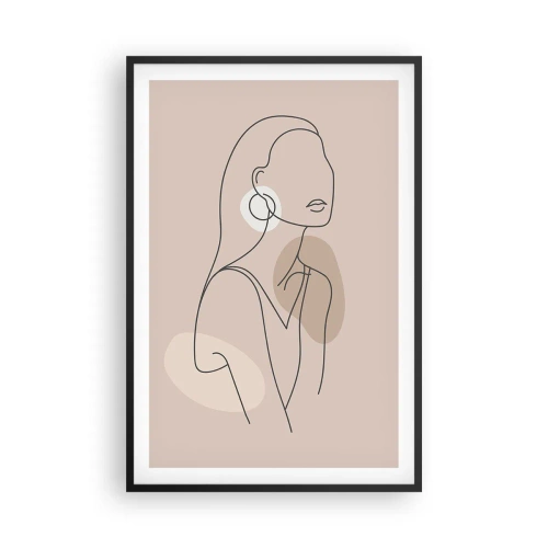 Póster en marco negro - Un icono de la inocencia - 61x91 cm