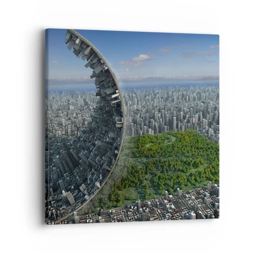 Cuadro sobre lienzo - Impresión de Imagen - La naturaleza es eterna - 40x40 cm