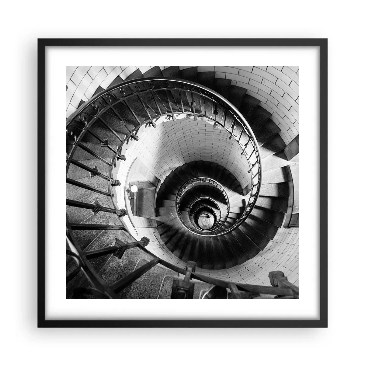 Póster en marco negro - Cada vez más alto - 50x50 cm