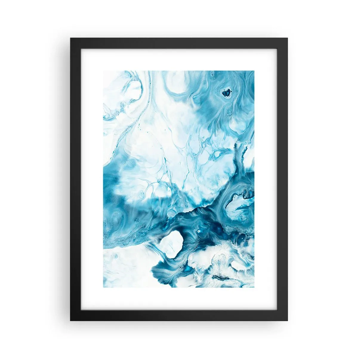 Póster en marco negro - Un concierto azul - 30x40 cm