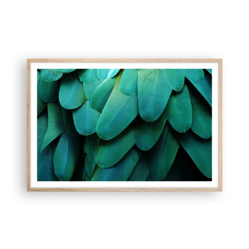 Póster en marco roble claro - La precisión de la naturaleza  - 91x61 cm