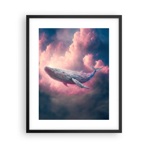 Póster en marco negro - La reina de los mares asciende - 40x50 cm