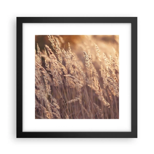 Póster en marco negro - Listos para dar la bienvenida al otoño - 30x30 cm