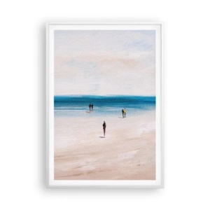 Póster en marco blanco - Necesidad natural - 70x100 cm