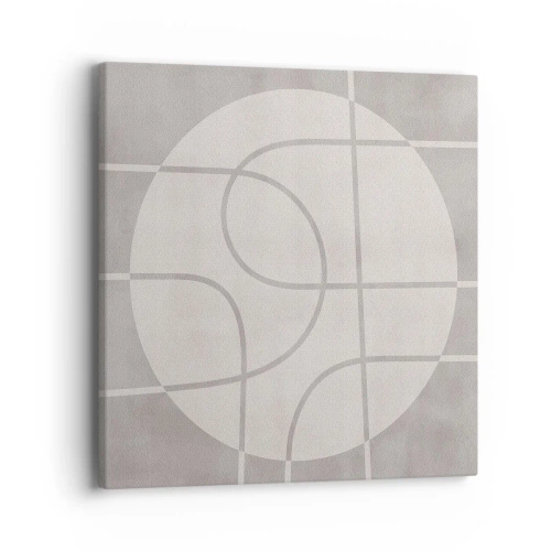 Cuadro sobre lienzo - Impresión de Imagen - Circular y rectilíneo - 40x40 cm