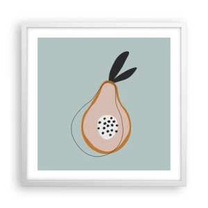 Póster en marco blanco - El interior de la naturaleza - 50x50 cm