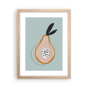 Póster en marco roble claro - El interior de la naturaleza - 30x40 cm