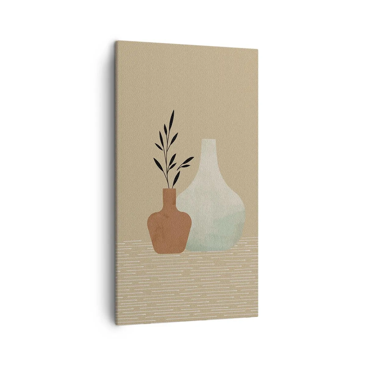 Cuadro sobre lienzo - Impresión de Imagen - Jarrón y su idea - 45x80 cm