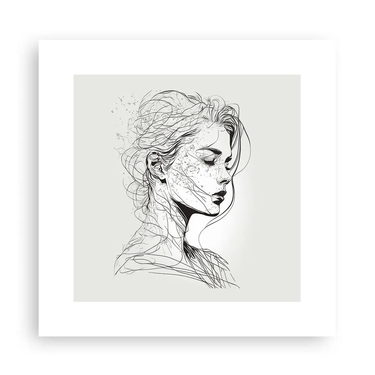 Póster - Retrato de ensueño - 30x30 cm