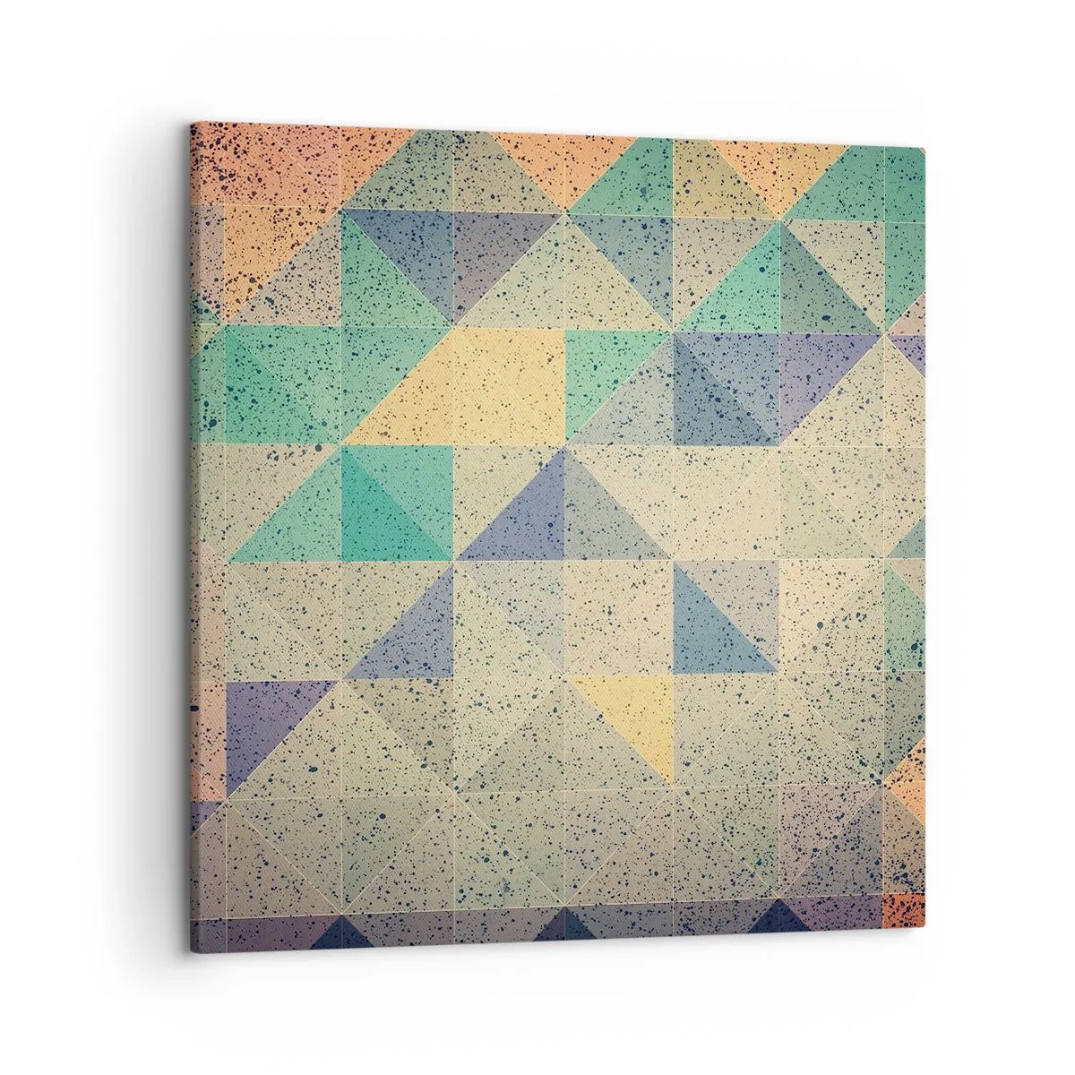 Cuadro sobre lienzo - Impresión de Imagen - República de los triángulos - 50x50 cm