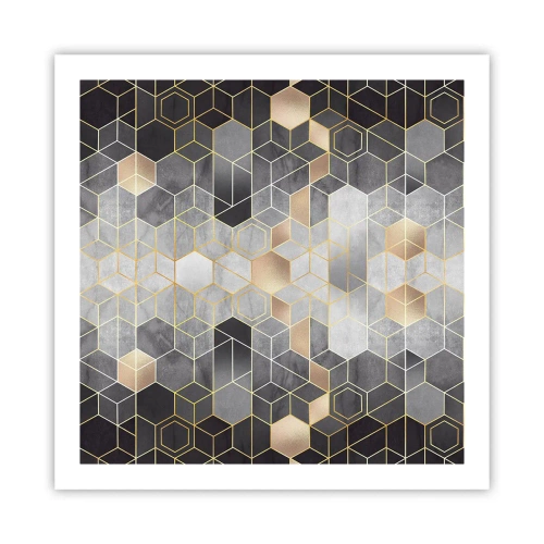 Póster - Composición de diamantes - 60x60 cm