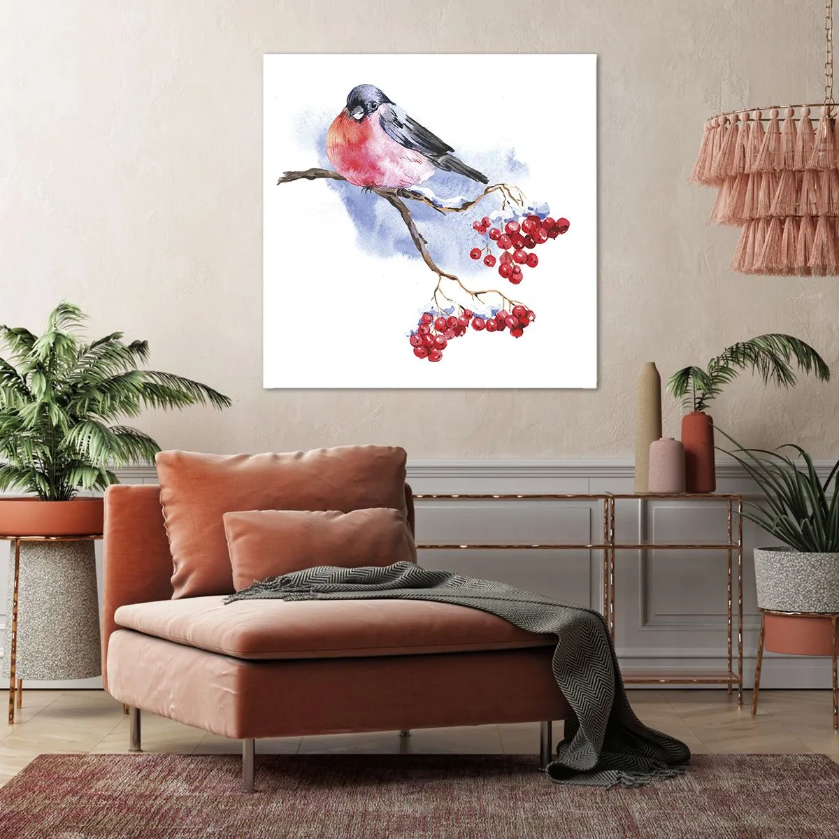 Cuadro sobre lienzo - Impresión de Imagen - Invierno en color - 50x50 cm