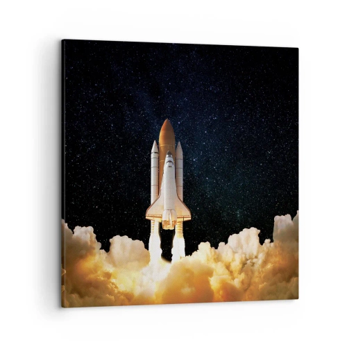 Cuadro sobre lienzo - Impresión de Imagen - ¡Ad astra! - 50x50 cm