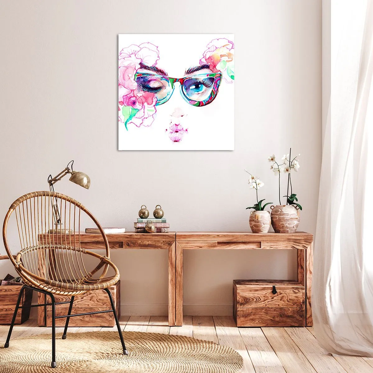 Cuadro sobre lienzo - Impresión de Imagen - Una promesa tentadora - 60x60 cm