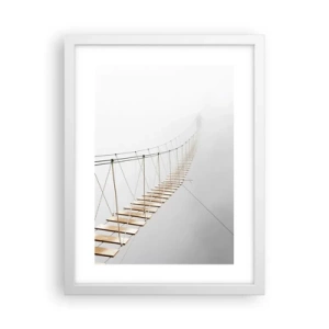 Póster en marco blanco - ¿Adónde le llevará? - 30x40 cm
