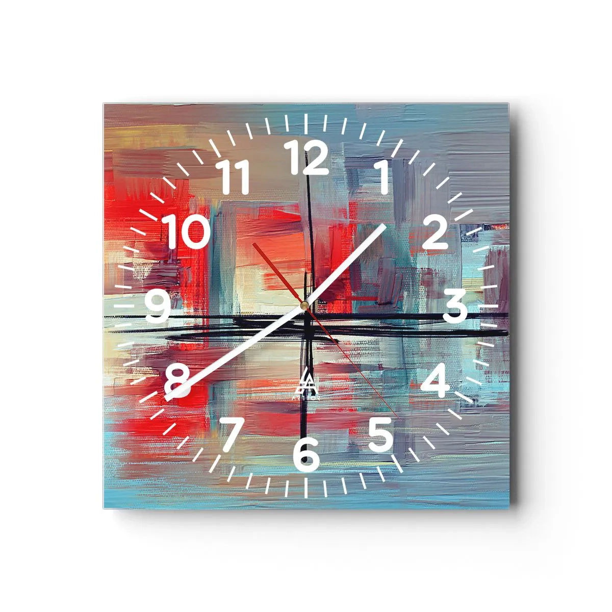 Reloj de pared - Reloj de vidrio - Paisaje en una dimensión desconocida - 40x40 cm