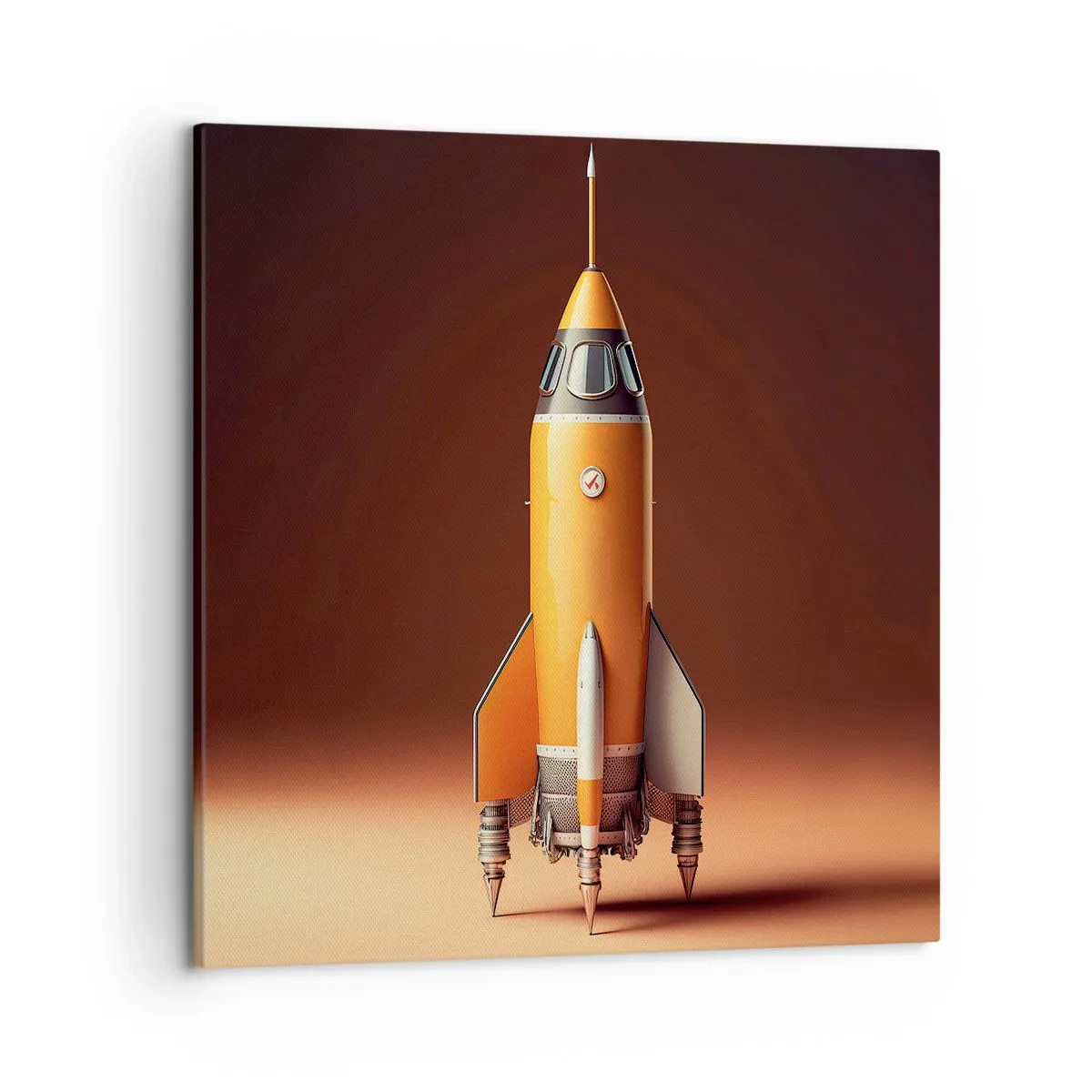 Cuadro sobre lienzo - Impresión de Imagen - Comienza con un sueño - 50x50 cm