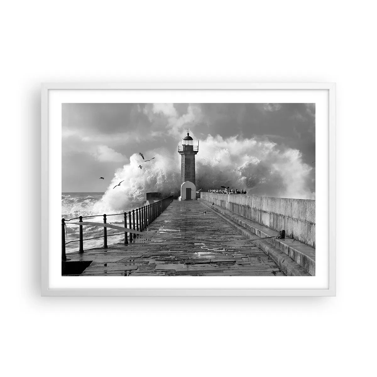 Póster en marco blanco - Audaz - 70x50 cm