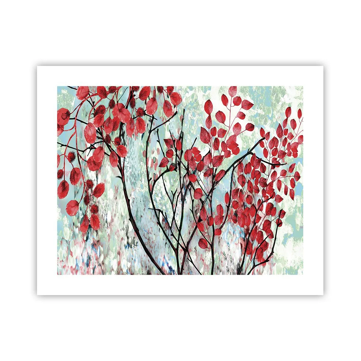 Póster - Un árbol en escarlata - 50x40 cm