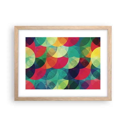 Póster en marco roble claro - Ascensión circular - 40x30 cm