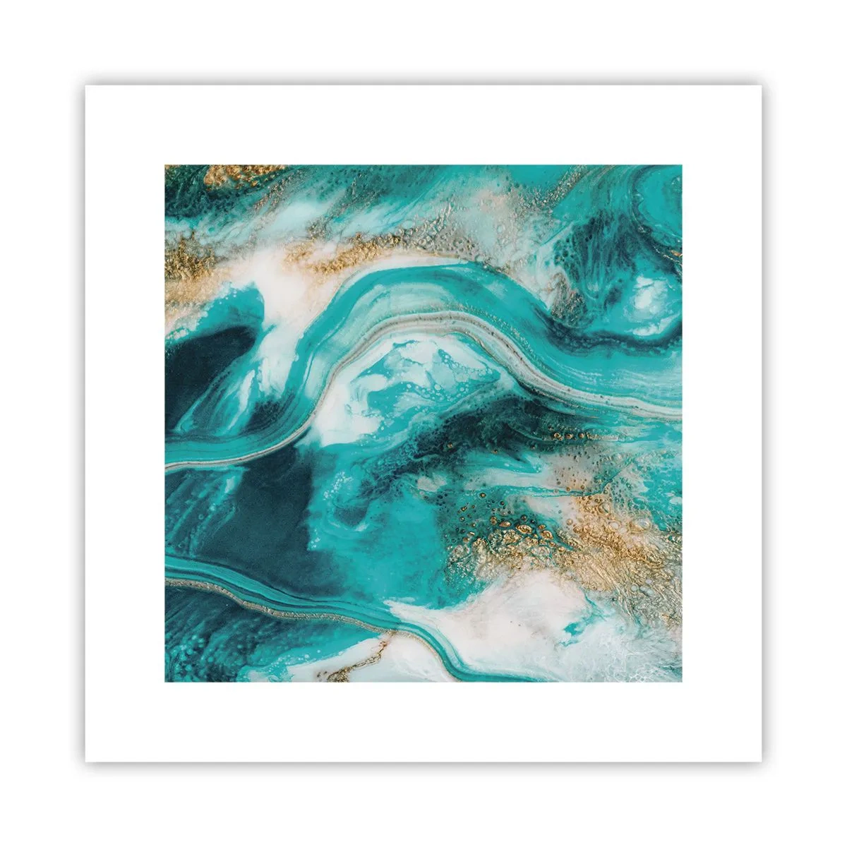 Póster - Río de oro - 30x30 cm