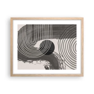 Póster en marco roble claro - La victoria del óvalo - 50x40 cm