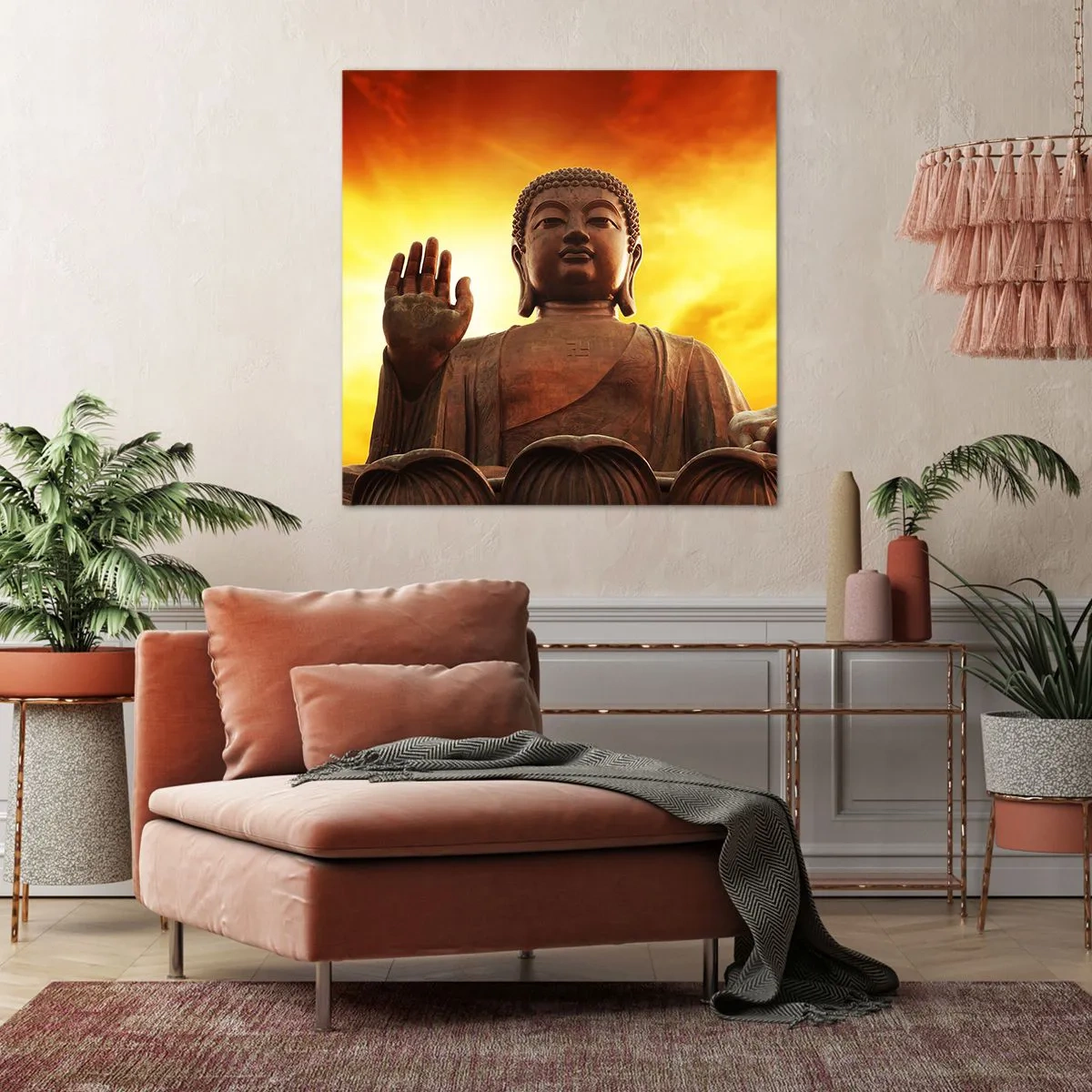 Cuadro sobre lienzo - Impresión de Imagen - La calma del mundo - 40x40 cm