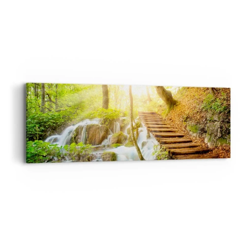 Cuadro sobre lienzo - Impresión de Imagen - El ansiado frescor - 90x30 cm