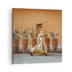 Cuadro sobre lienzo - Impresión de Imagen - Estilo hippie - 60x60 cm