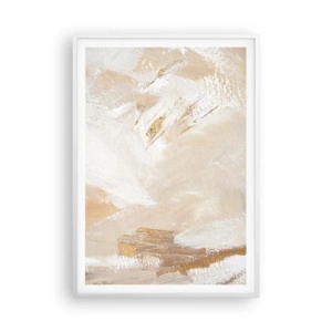 Póster en marco blanco - Composición en pastel - 70x100 cm