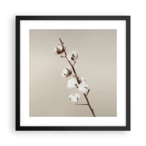 Póster en marco negro - En la fuente de la suavidad - 40x40 cm