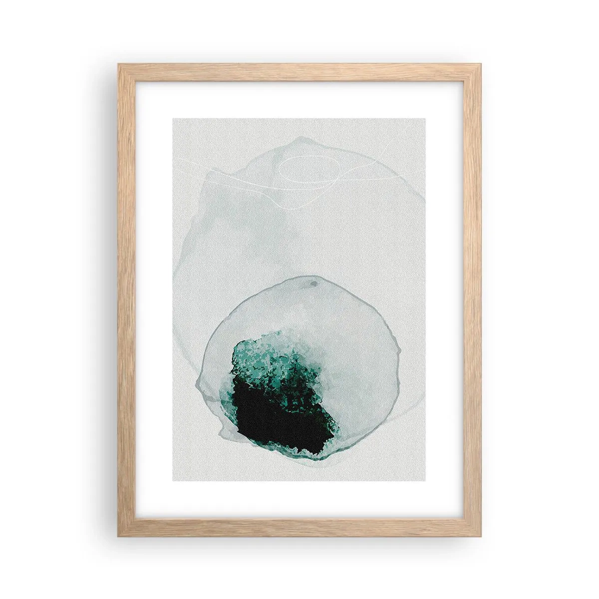 Póster en marco roble claro - En una gota de agua - 30x40 cm