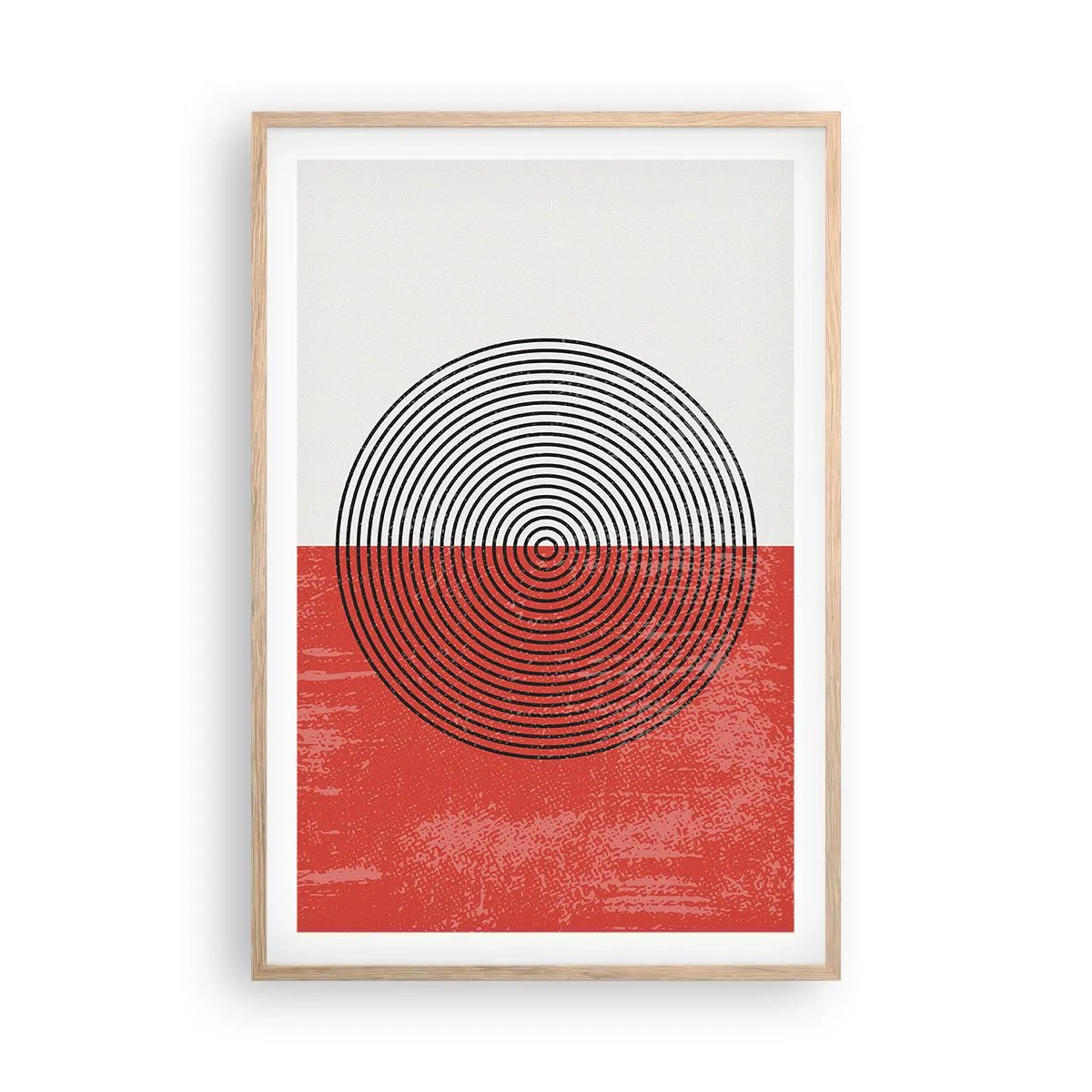 Póster en marco roble claro - En el corazón de la misma - 61x91 cm