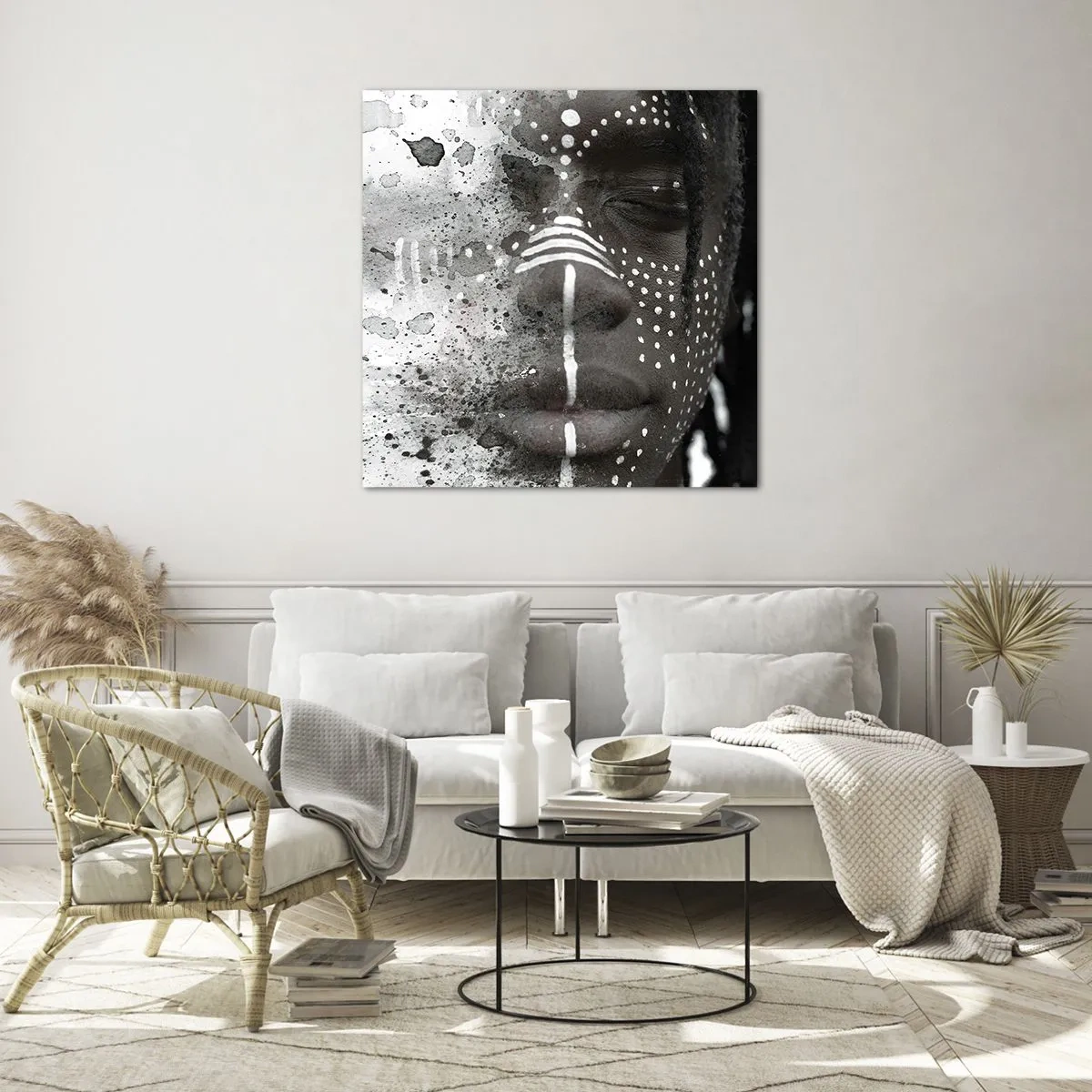 Cuadro sobre vidrio - Impresiones sobre Vidrio - Descubrimiento del espíritu original - 30x30 cm