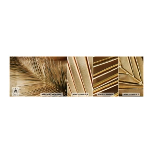 Muestra de fotomural autoadhesivo Deluxe Sticker - Una columnata natural - Hoja de palma, Gráficos, Zona tropical - 100x30 cm