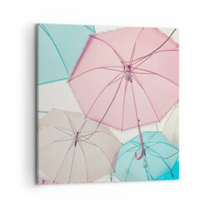 Cuadro sobre lienzo - Impresión de Imagen - A veces el sol, a veces la lluvia - 50x50 cm