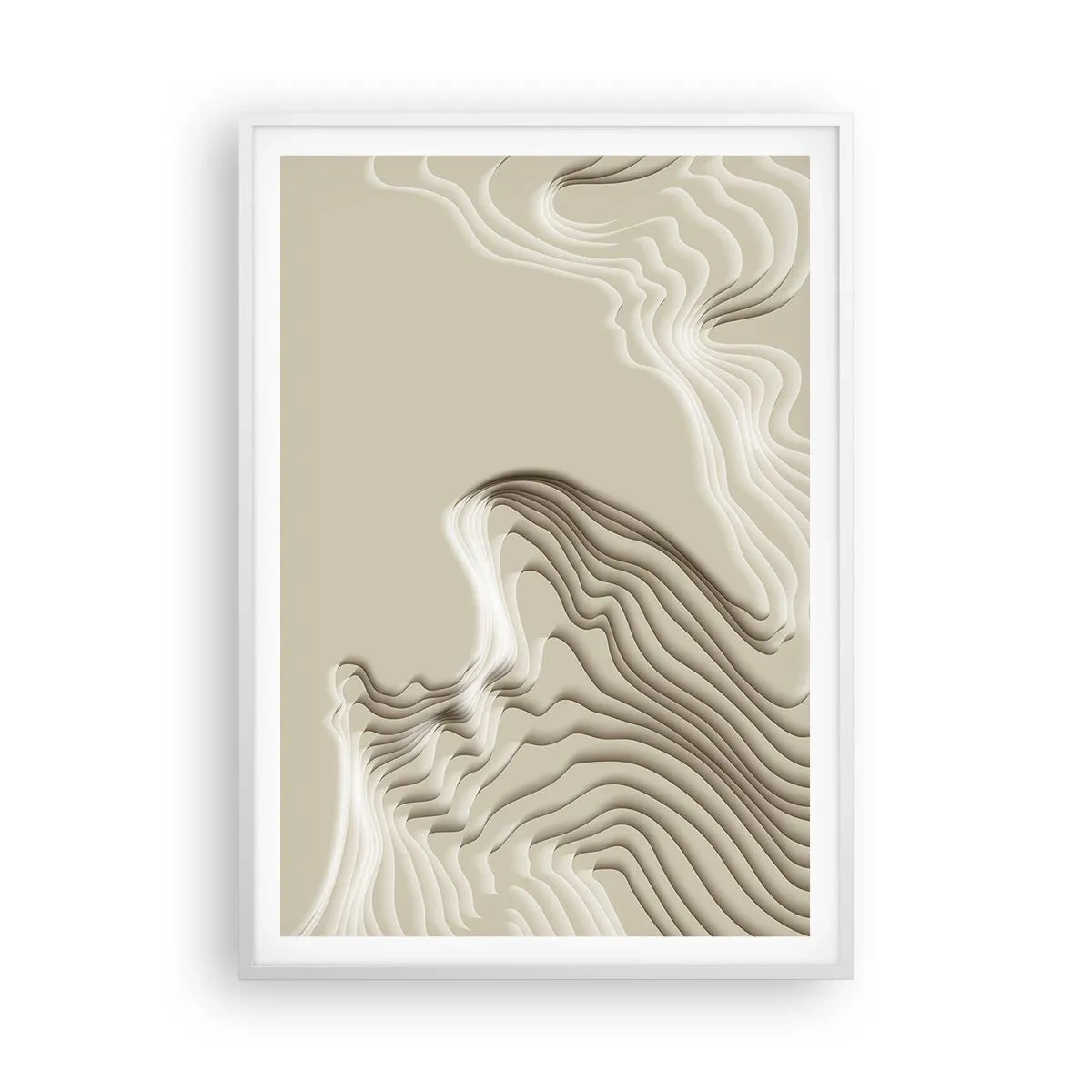 Póster en marco blanco - Topografía del arte - 70x100 cm