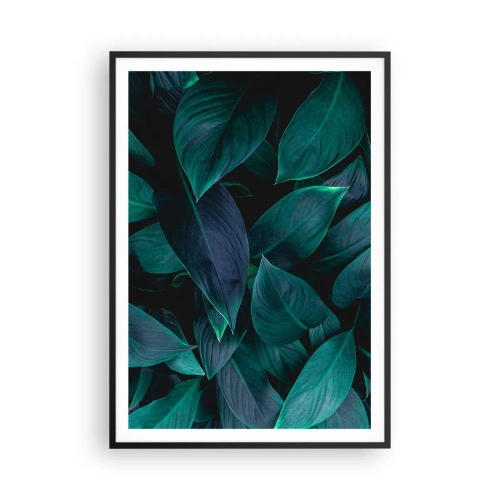 Póster en marco negro - El propio verde - 70x100 cm
