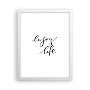 Póster en marco blanco - Nada que añadir... - 30x40 cm