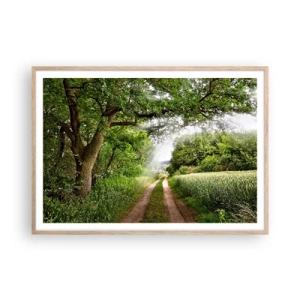 Póster en marco roble claro - Ensueño - 100x70 cm