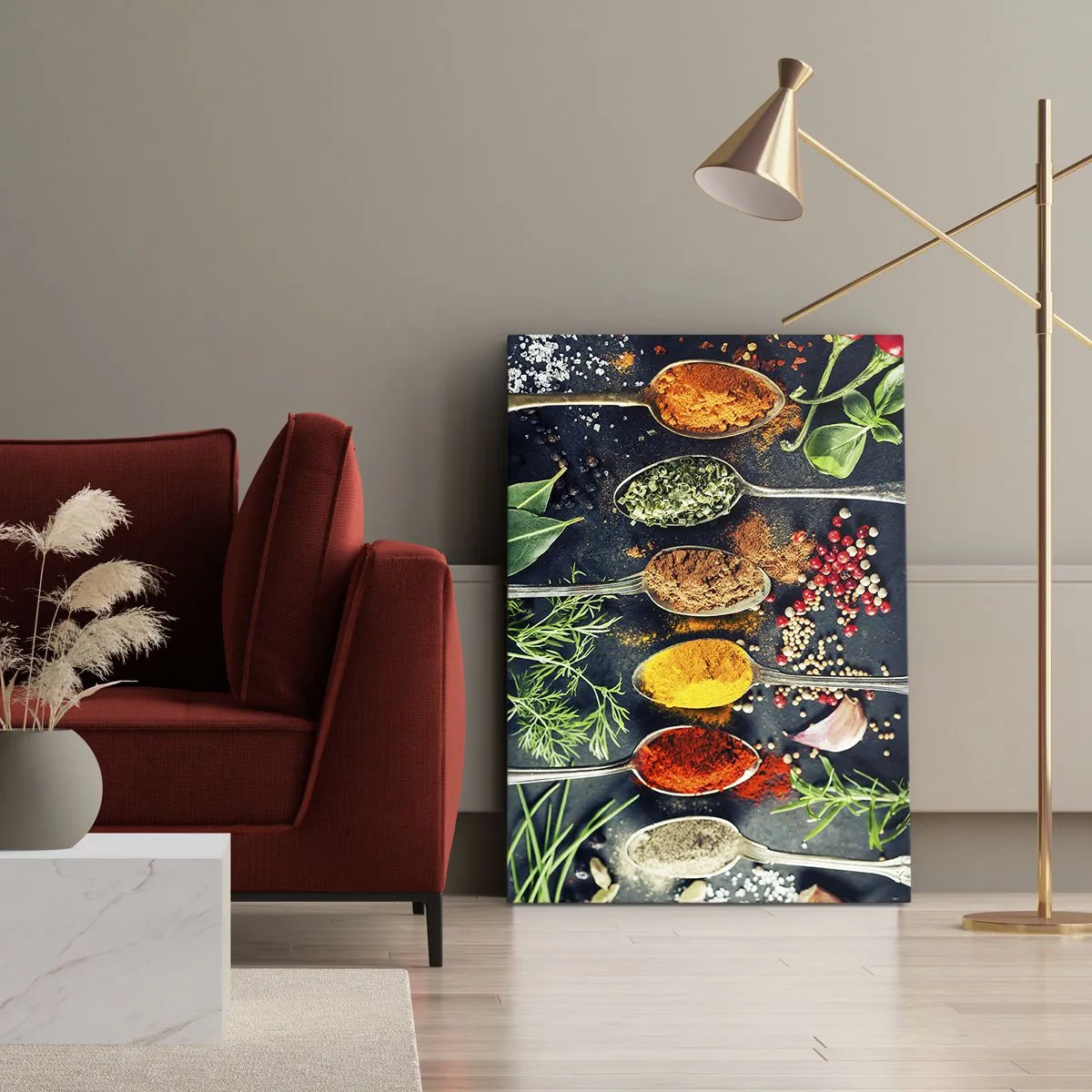 Cuadro sobre lienzo - Impresión de Imagen - Magia culinaria - 55x100 cm