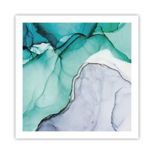 Póster - Estudio en turquesa - 60x60 cm