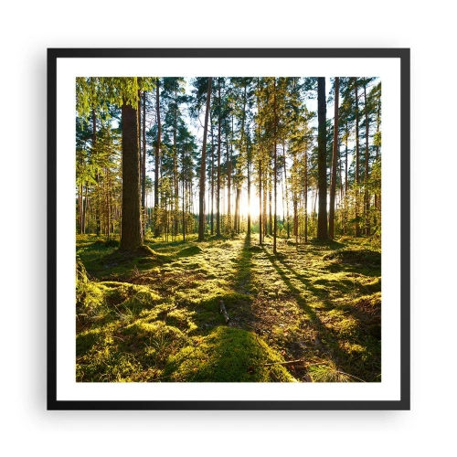 Póster en marco negro - ...Más allá de los siete bosques - 60x60 cm