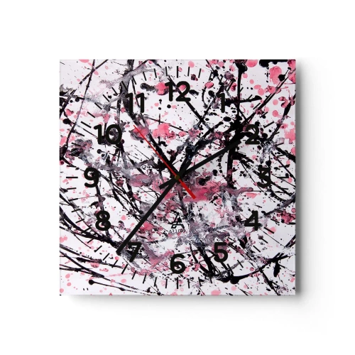 Reloj de pared - Reloj de vidrio - La fugacidad de la vida - 30x30 cm