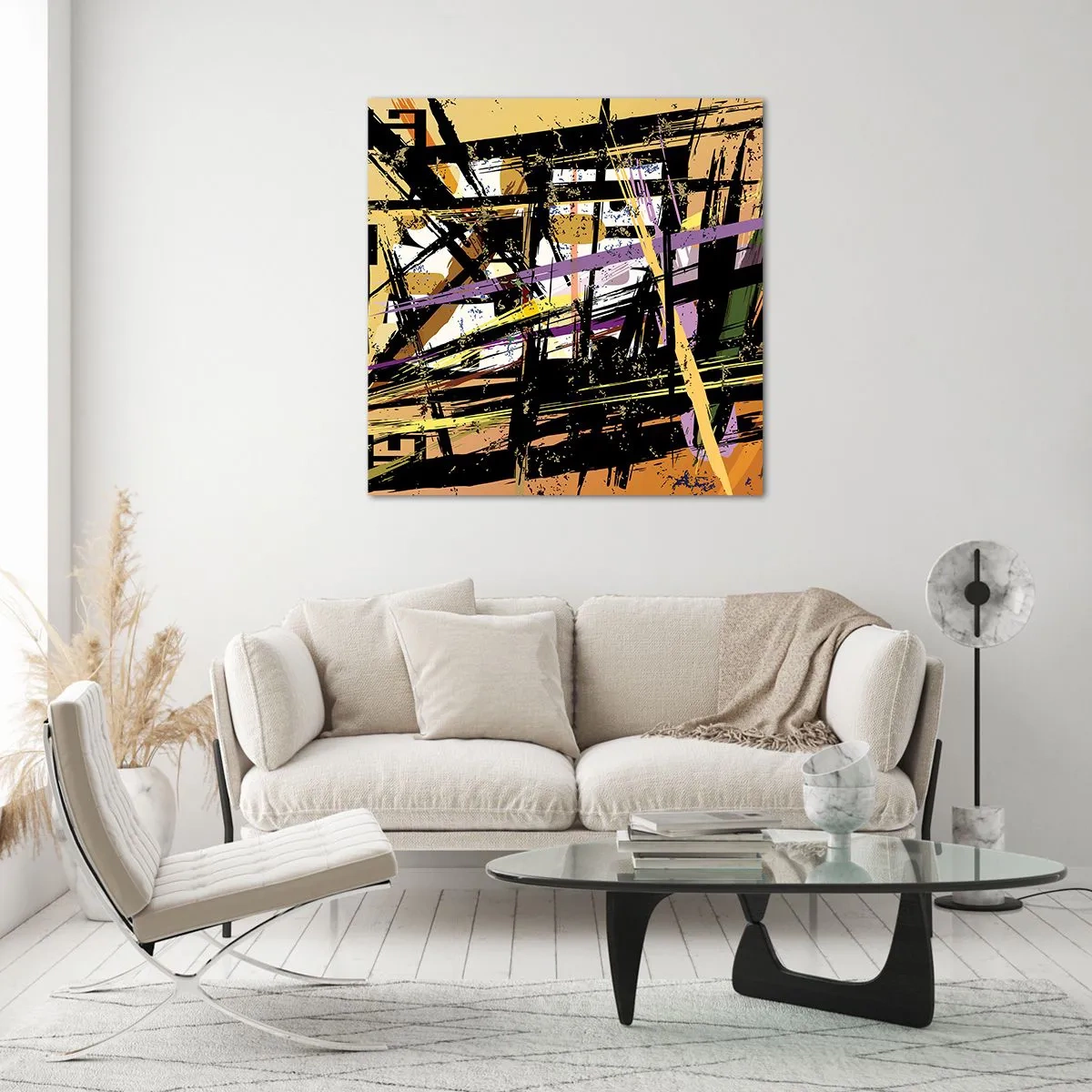 Cuadro sobre vidrio - Impresiones sobre Vidrio - Corte afilado - 70x70 cm